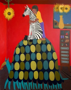 Francisco Sepúlveda, "Les Tournesols de Van Gogh", 2025, acrylique sur lin, 162 x 130 cm