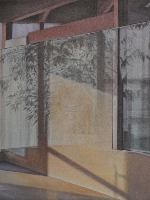 Atsuko Sasaki, "Soleil d'Hiver II", 2025, huile sur toile, 38 x 52 cm