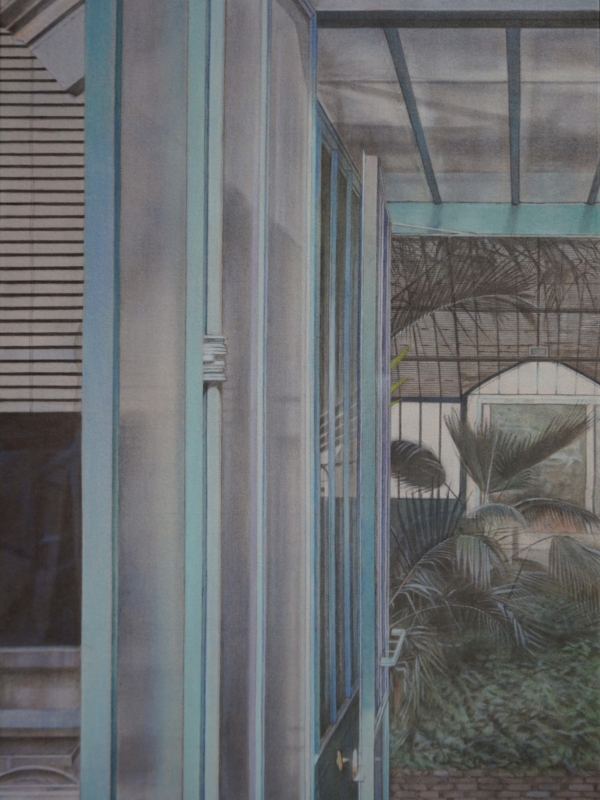 Atsuko Sasaki, "La Brise", 2025, huile sur toile, 100 x 65 cm