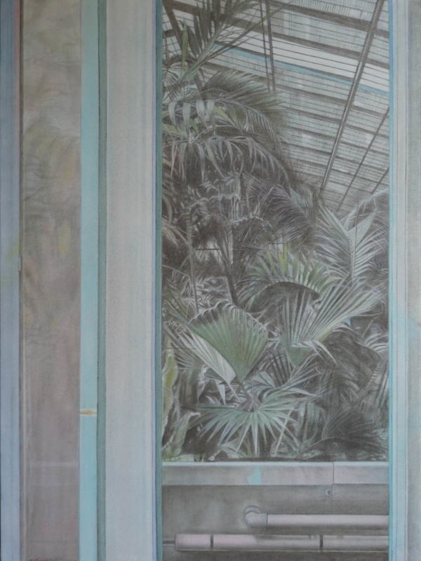 Atsuko Sasaki, "Le Nid", 2025, huile sur toile, 100 x 73 cm