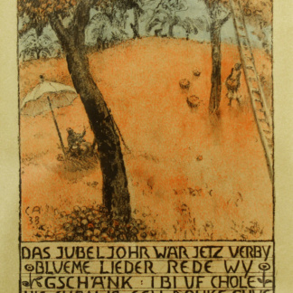 Cuno AMIET, «Jubeljahr», 1938