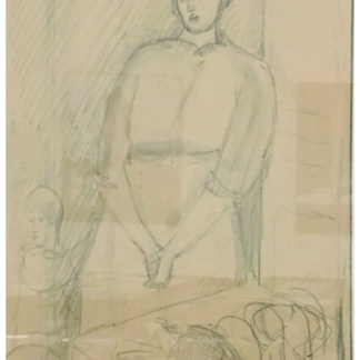 René AUBERJONOIS, «La marchande de fleurs», 1949