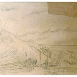 René AUBERJONOIS, "La scierie"