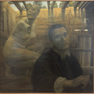André KASPAR, «Salle d’attente au réduit de sculpteur», 2015