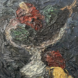 Jacqueline OYEX, «Vase et fruits», 1958