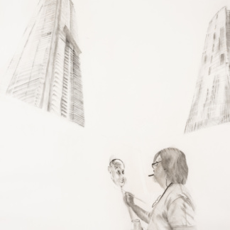 Nina HOFMANN, "Sans titre", sans date, technique mixte sur papier