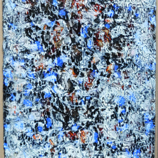 Mark TOBEY, «Composition bleue - noire - ocre», 1967